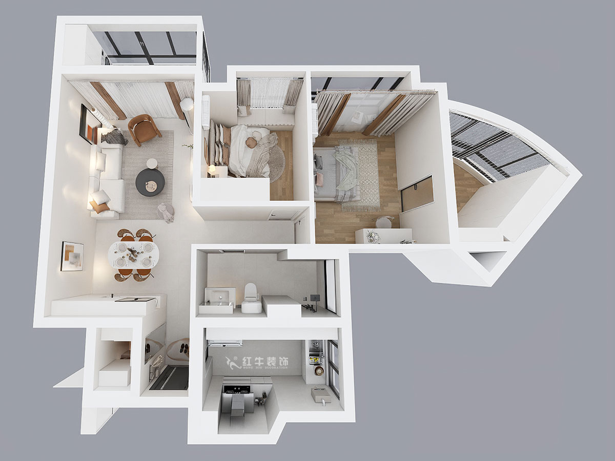 刘萍萍｜星雨华府26-1803-94㎡-简约风格｜3室2厅1卫｜老房装修｜定制家｜全包12